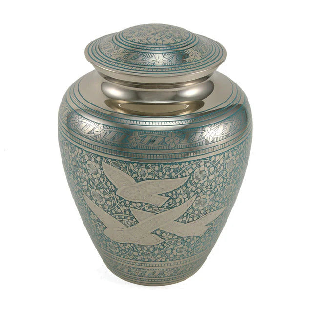 Going Home Brass 200 cu in Cremation Urn-Cremation Urns-Infinity Urns-Afterlife Essentials