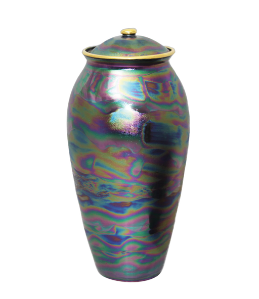 Black Pearl Iridescent Urn 210 cu. in.-Cremation Urns-Infinity Urns-Afterlife Essentials