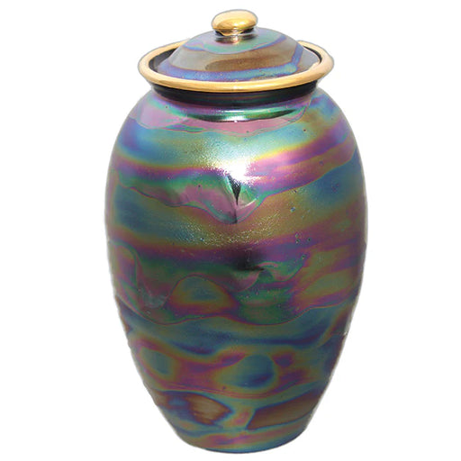 Black Pearl Iridescent Urn 45 cu. in-Cremation Urns-Infinity Urns-Afterlife Essentials