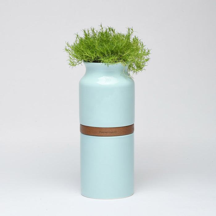 Vega Vase Urn, Small Size-Cremation Urns-Urns of Distinction-Blue-Afterlife Essentials