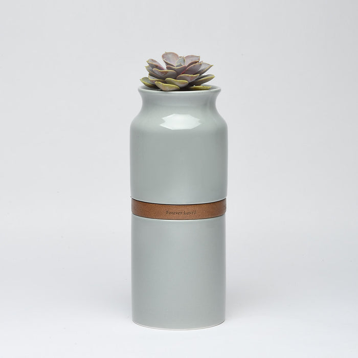Vega Vase Urn, Small Size-Cremation Urns-Urns of Distinction-Grey-Afterlife Essentials