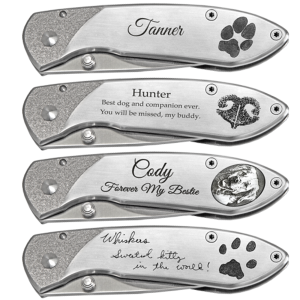 Personalized Pocket Knife Stainless Steel-Accessories-New Memorials-Afterlife Essentials
