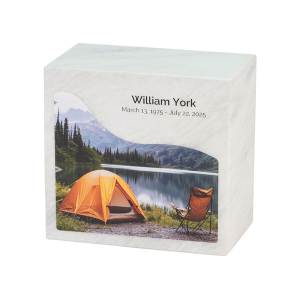 Monumental Memorials Campsite Full Size Cremation Urn-Cremation Urns-Terrybear-Afterlife Essentials