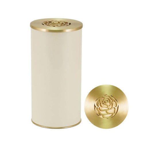 Cascade Scatter™ Geneva Rose Ivory Full Size Cremation Urn-Cremation Urns-Terrybear-Afterlife Essentials
