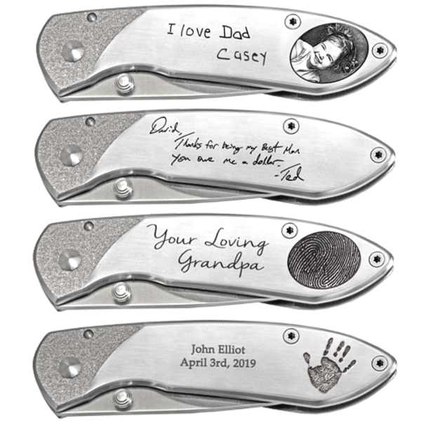 Personalized Pocket Knife Stainless Steel-Accessories-New Memorials-Afterlife Essentials