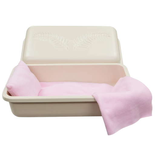 Standard Pet Casket - Almond with Pink-Pet Caskets-Titan Caskets-Afterlife Essentials