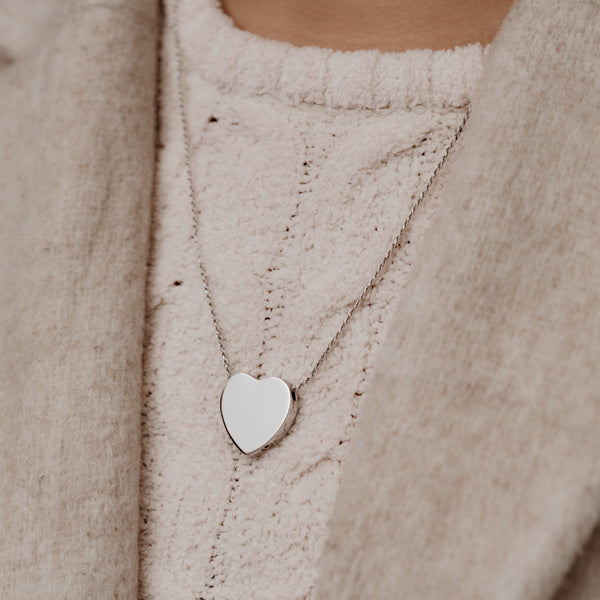 Peaceful Heart Pendant Cremation Jewelry-Jewelry-New Memorials-Afterlife Essentials