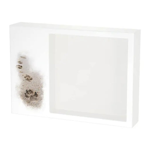 Shadowbox Pet Urn Paws in Sand-Cremation Urns-Terrybear-Afterlife Essentials