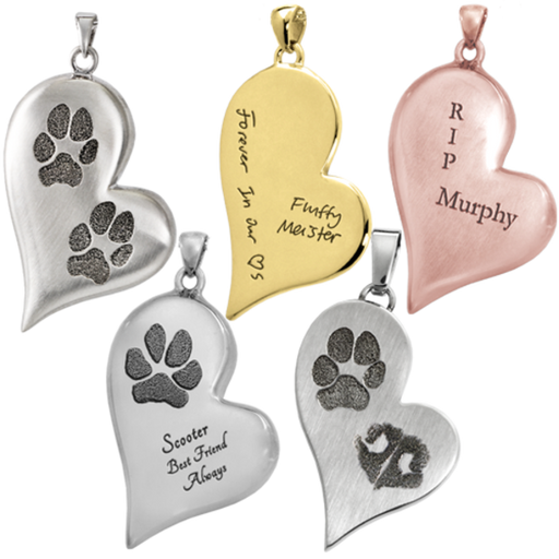 Pet Personalized Teardrop Heart Cremation Jewelry-Jewelry-New Memorials-Afterlife Essentials