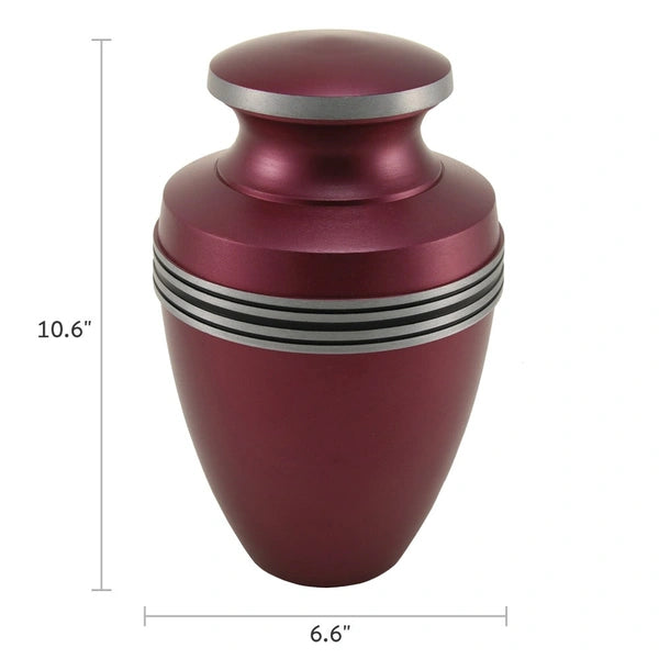 Grecian Magenta, Full Size Urn-Cremation Urns-Terrybear-Afterlife Essentials