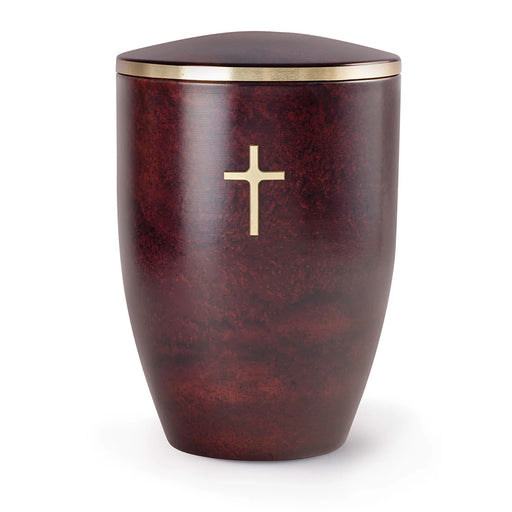 Brushed Cross Cremation Urn-Cremation Urns-Infinity Urns-Afterlife Essentials