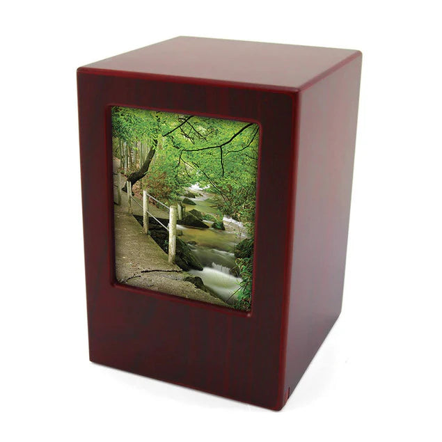 Moments Cherry Adult 200 cu in Cremation Urn-Cremation Urns-Infinity Urns-Afterlife Essentials
