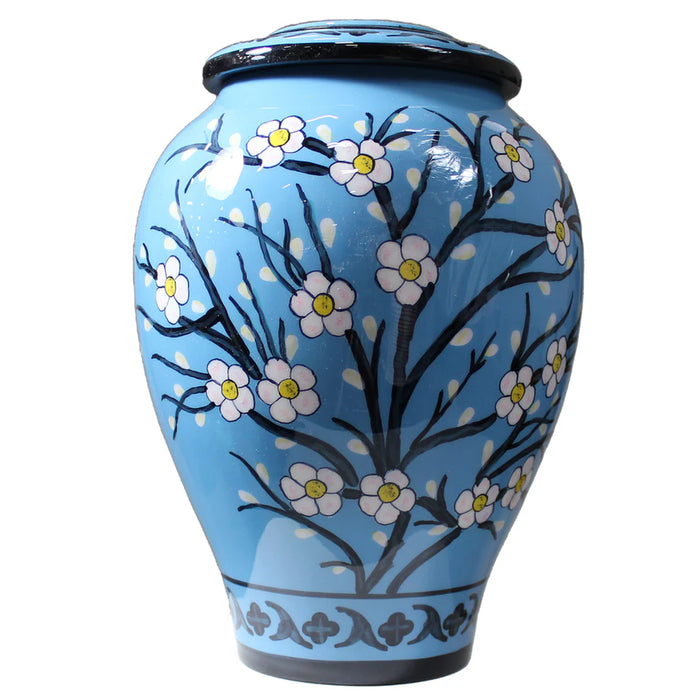 Apple Blossom Ceramic 200 cu in Cremation Urn-Cremation Urns-Infinity Urns-Afterlife Essentials