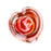 Living Glass Hearts-Cremation Urns-The Living Urn-Sunset Orange-Afterlife Essentials