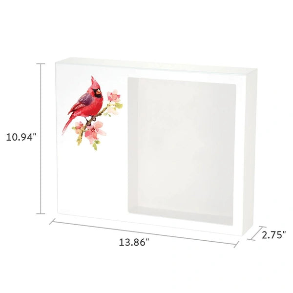 Shadowbox Remembrance Keepsake Cardinal-Cremation Urns-Terrybear-Afterlife Essentials