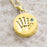 Handprint Pendant with Blue Stone Cremation Jewelry-Jewelry-Infinity Urns-Afterlife Essentials