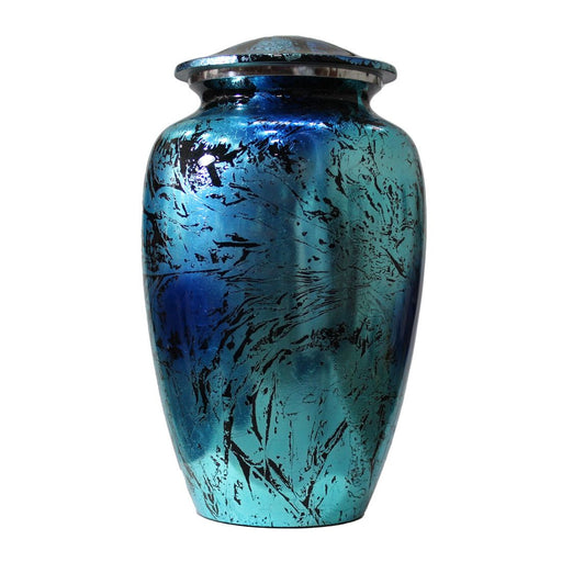 Peacock Prismatic: 195 cu. in. Cremation Urn-Cremation Urns-Infinity Urns-Afterlife Essentials