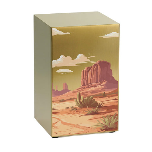 Life Canvas Desert Landscape Bronze, Full Size Cremation Urn-Cremation Urns-Terrybear-Afterlife Essentials