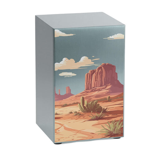 Life Canvas Desert Landscape Pewter, Full Size Cremation Urn-Cremation Urns-Terrybear-Afterlife Essentials