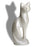 LoveUrns® Cat Pet Cremation Urn-Cremation Urns-Infinity Pet Urns-White-Afterlife Essentials