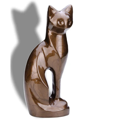 LoveUrns® Cat Pet Cremation Urn-Cremation Urns-Infinity Pet Urns-Bronze-Afterlife Essentials