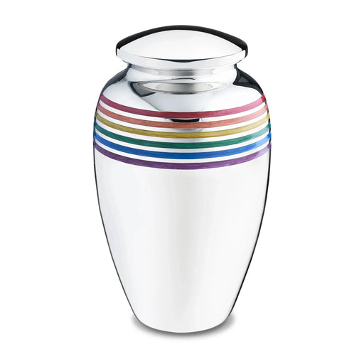 LoveUrns® ArtDeco Pride Standard Adult Cremation Urn 214 cu. in.-Cremation Urns-Infinity Urns-Afterlife Essentials