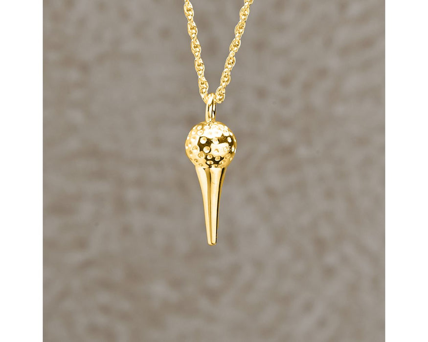 Golf Ball with Tee Pendant Cremation Jewelry-Jewelry-Infinity Urns-Afterlife Essentials