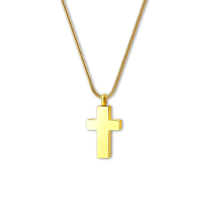Premium Cross Memorial Necklace Cremation Jewelry-Jewelry-Anavia-Afterlife Essentials