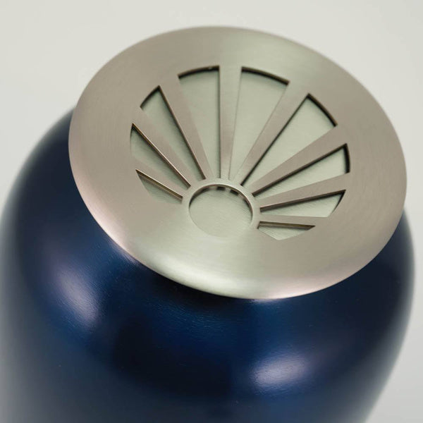 Cascade Scatter™ Classic Sunray Midnight Blue Full Size Cremation Urn-Cremation Urns-Terrybear-Afterlife Essentials