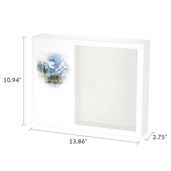 Shadowbox Remembrance Keepsake Majestic Mountains-Cremation Urns-Terrybear-Afterlife Essentials