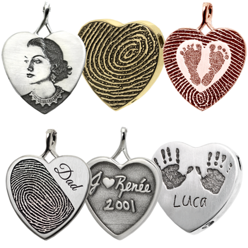 Personalized Peaceful Heart Cremation Jewelry-Jewelry-New Memorials-Afterlife Essentials