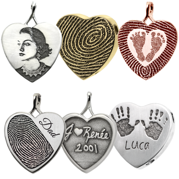 Heart Photo Pendant Cremation Jewelry-Jewelry-New Memorials-Afterlife Essentials