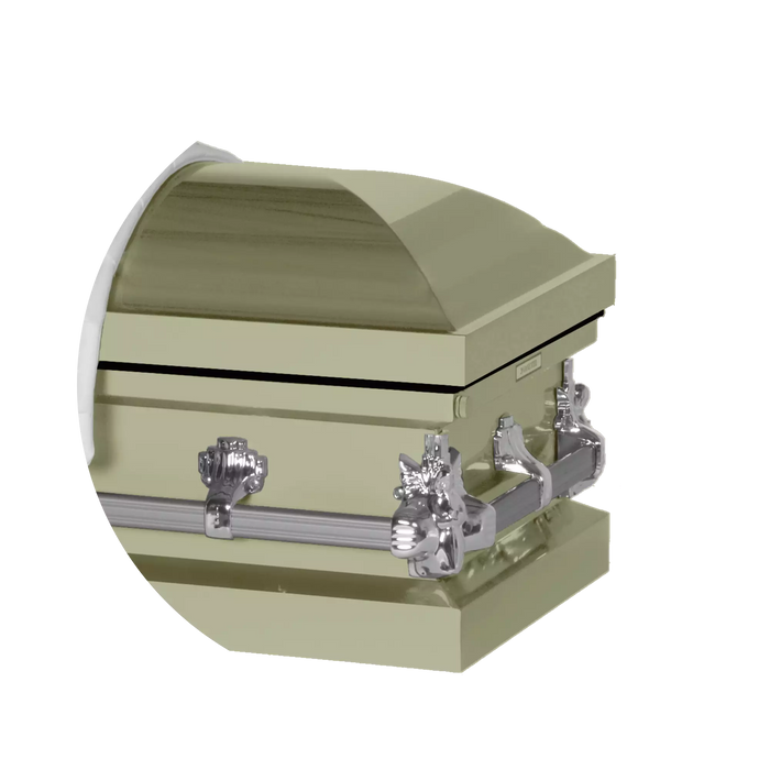 Steel Pet Casket - Almond-Pet Caskets-Titan Caskets-Afterlife Essentials
