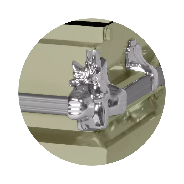 Steel Pet Casket - Almond-Pet Caskets-Titan Caskets-Afterlife Essentials