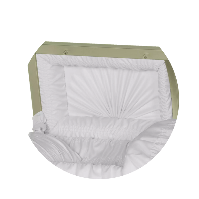 Steel Pet Casket - Almond-Pet Caskets-Titan Caskets-Afterlife Essentials