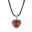 Angel Wing Birthstone Heart Memorial Necklace-Jewelry-Anavia-Afterlife Essentials