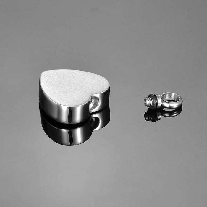 Crystal Dog Paw Print Trail Heart Memorial Necklace Cremation Jewelry-Jewelry-Anavia-Afterlife Essentials