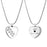Crystal Dog Paw Print Trail Heart Memorial Necklace Cremation Jewelry-Jewelry-Anavia-Afterlife Essentials