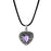 Angel Wing Birthstone Heart Memorial Necklace-Jewelry-Anavia-Afterlife Essentials