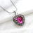 Angel Wing Birthstone Heart Memorial Necklace-Jewelry-Anavia-Afterlife Essentials
