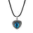 Angel Wing Birthstone Heart Memorial Necklace-Jewelry-Anavia-Afterlife Essentials
