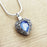 Angel Wing Birthstone Heart Memorial Necklace-Jewelry-Anavia-Afterlife Essentials