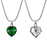 Crystal Birthstone Heart Memorial Necklace-Jewelry-Anavia-Afterlife Essentials
