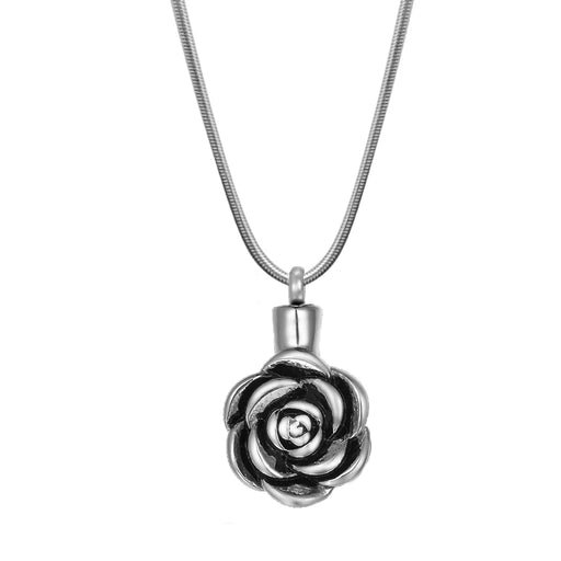 Rose Memorial Necklace Cremation Jewelry-Jewelry-Anavia-Afterlife Essentials