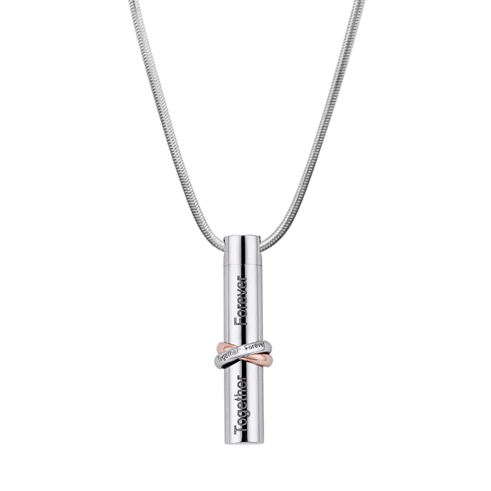 Together Forever Cylinder Memorial Necklace-Jewelry-Anavia-Afterlife Essentials