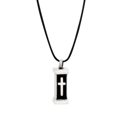 Boxed Urn Cross Memorial Necklace Cremation Jewelry-Jewelry-Anavia-Afterlife Essentials