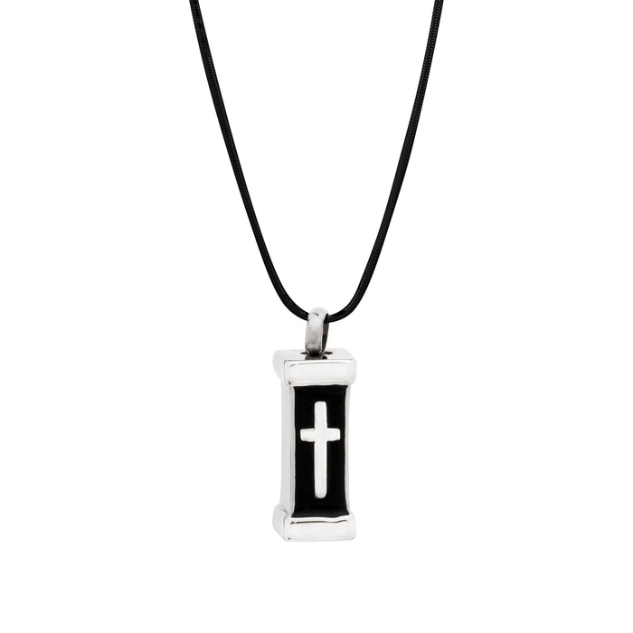 Boxed Urn Cross Memorial Necklace Cremation Jewelry-Jewelry-Anavia-Afterlife Essentials