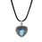 Angel Wing Birthstone Heart Memorial Necklace-Jewelry-Anavia-Afterlife Essentials