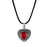 Angel Wing Birthstone Heart Memorial Necklace-Jewelry-Anavia-Afterlife Essentials