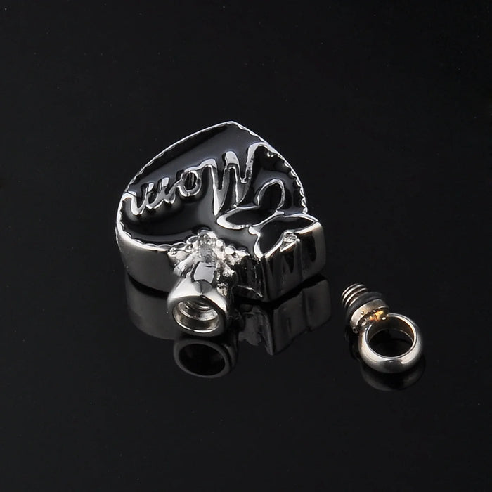 Mom Butterfly Heart Memorial Necklace Cremation Jewelry-Jewelry-Anavia-Afterlife Essentials